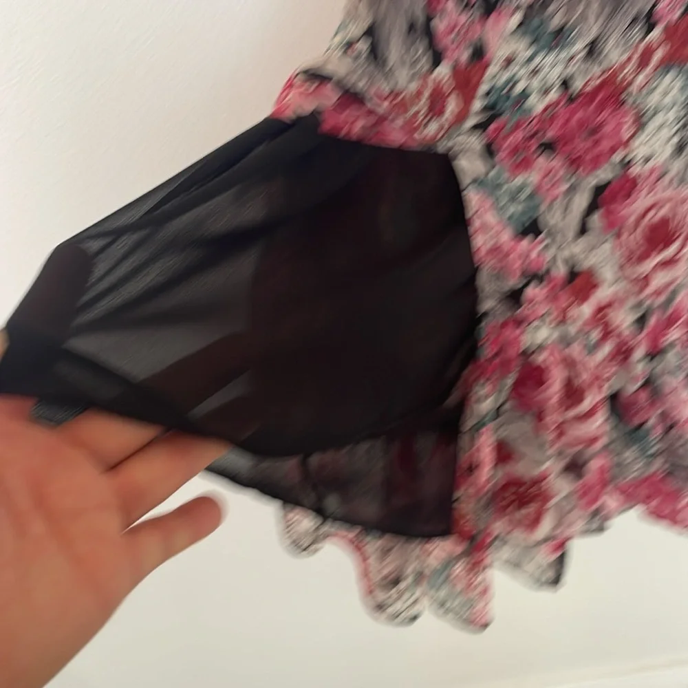 Zara Women’s Floral long sleeve Long Lined Dress Size M - Picture 16 of 16